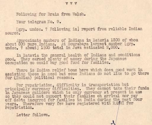 Typed text on a page, consisting of two lines, followed by five short paragraphs, and ending with one line.