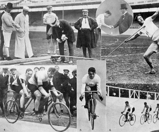 Photographs of the 1908 Olympic Games from The Illustrated Sporting and Dramatic News.