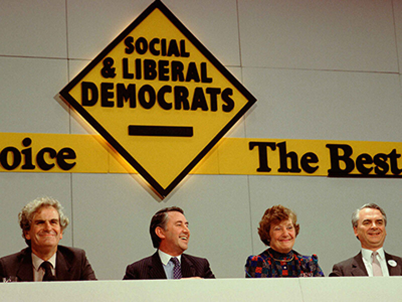 Social Liberal Democrats at the party launch, March 1988