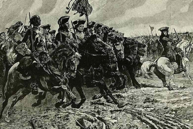 Men atop horses in the Battle Of Friedlingen