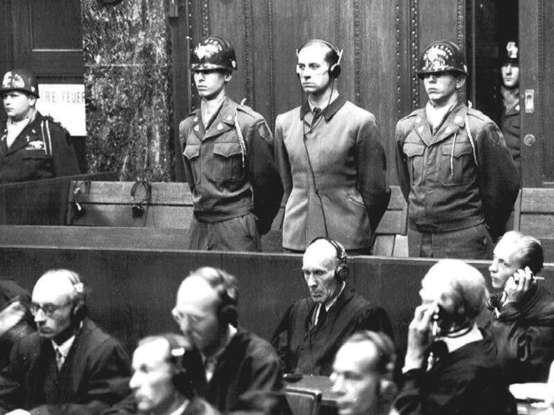 Karl Brandt at the Nuremberg Trial