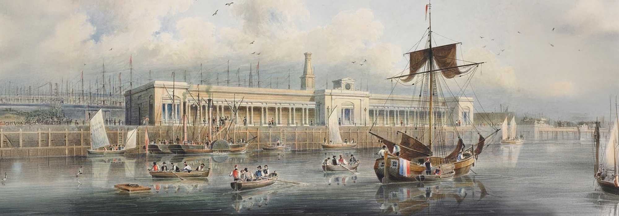 New Baths, George's Parade, Liverpool - Robert Irving Barrow - 1828 - BOA Adaption