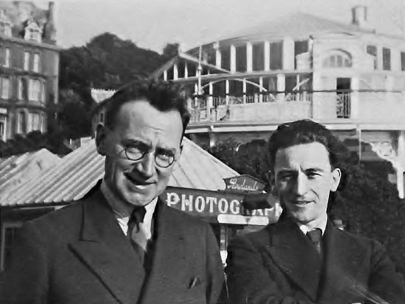 Black and white photograph of J. T. Murphy and an unknown man.