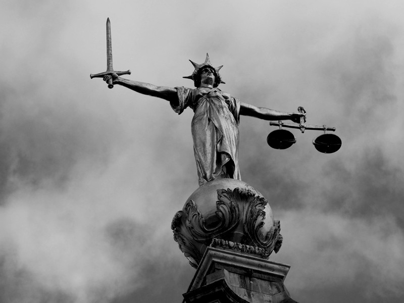 Lady Justice statue at the Old Bailey, Central Criminal Court