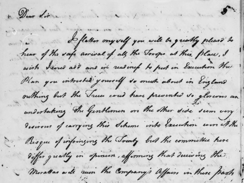 Section of a handwritten letter.