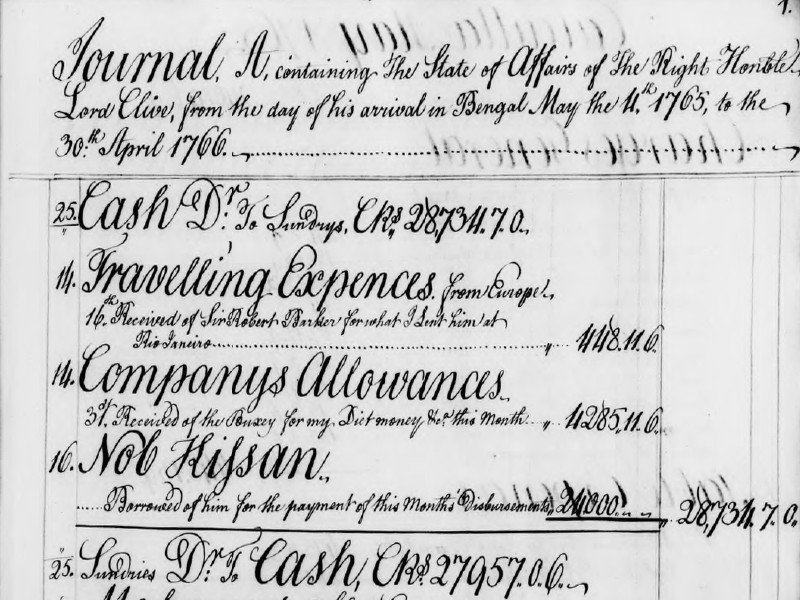 View volume: India financial papers, 1752-1774.