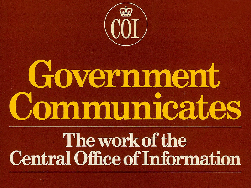 View volume: Central Office of Information (COI) and government communication, 1946-2009.