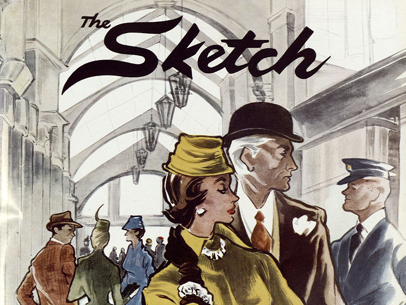 Illustrations of British High Society from The Sketch, 1965