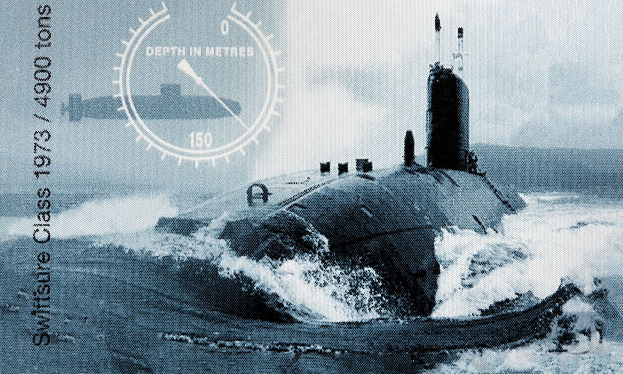 An image of a Navy submarine partly submerged in the sea.