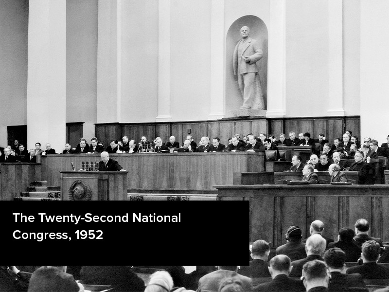 View volume: The Twenty-Second National Congress, 1952.