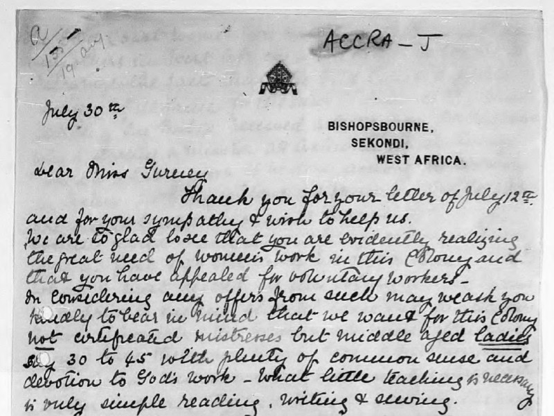 Section of a handwritten letter dated 30 July.