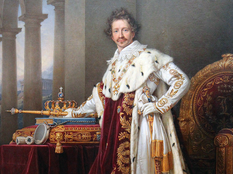 1826 painting of King Ludwig I of Bavaria by Joseph Karl Stieler.