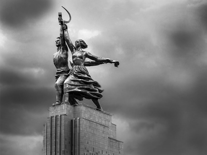 Worker and Kolkhoz Woman monument, Moscow, modern-day Russia