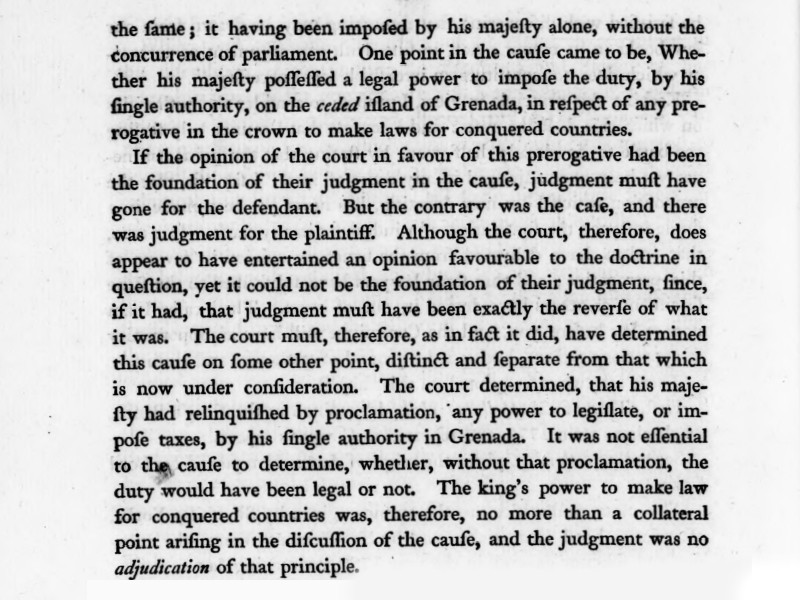 Section of a transcribed copy of a speech.