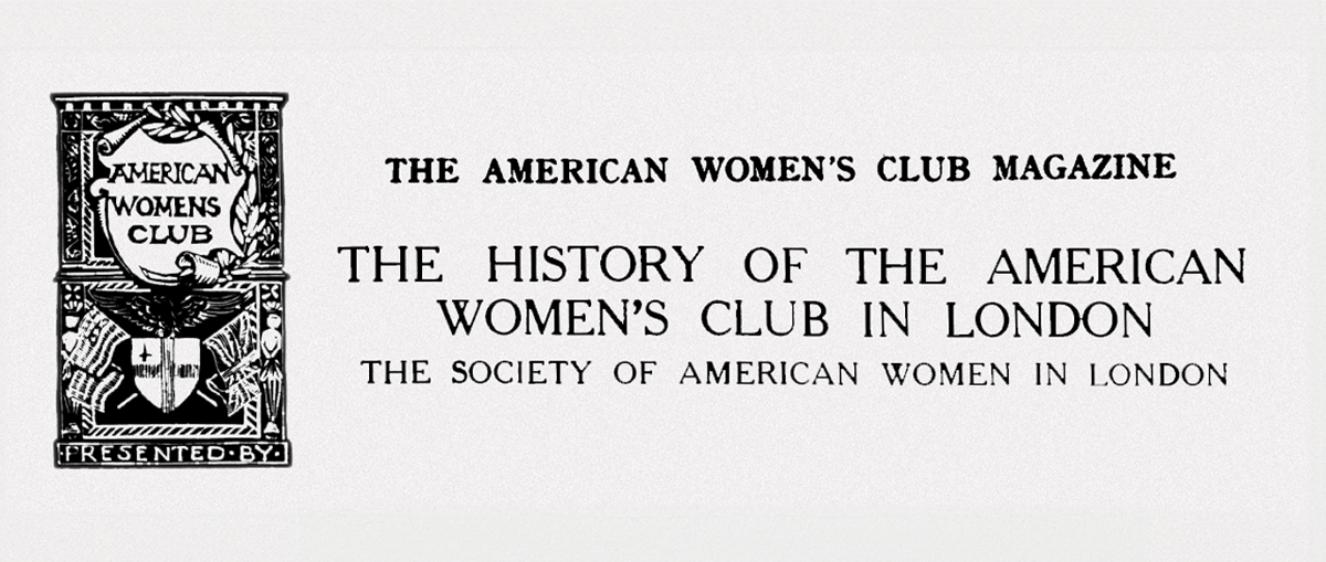 A header from The American Women's Club Magazine.