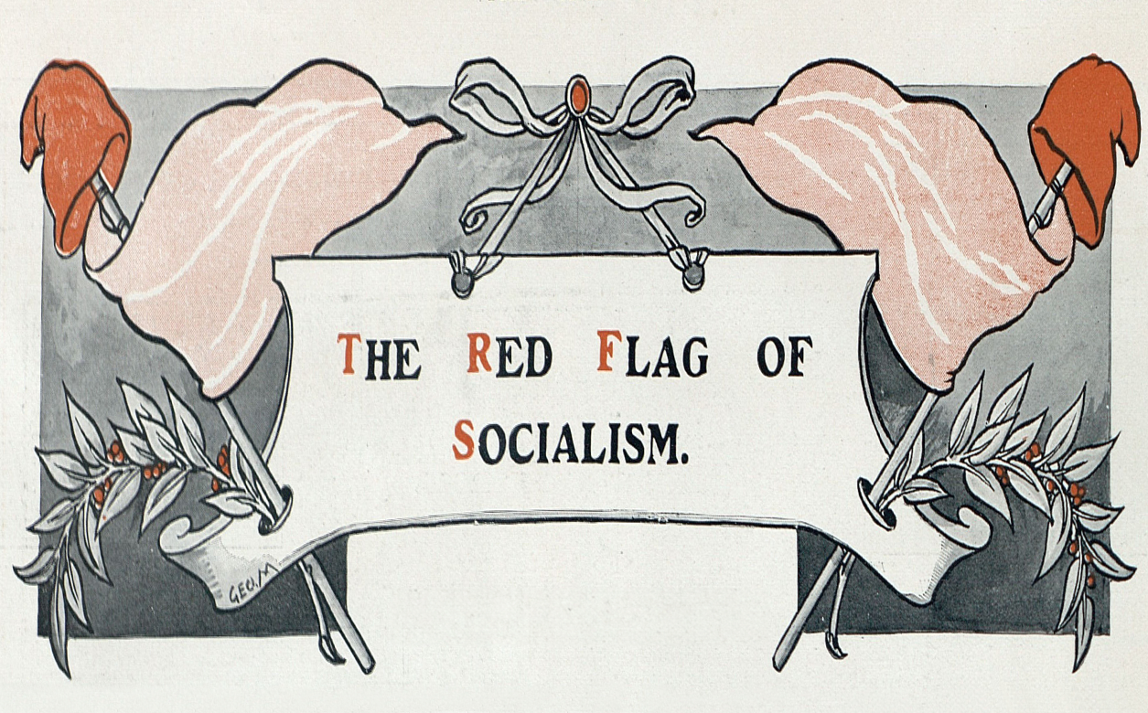 Header of an article from The Sphere titled "The Red Flag of Socialism" published on 6 October 1906