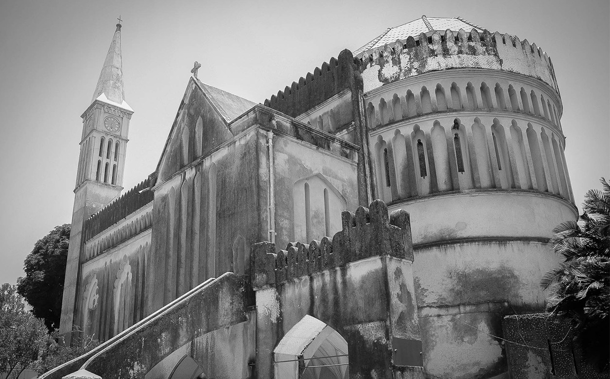 An Anglican Church that was located on the site of the former slave market.