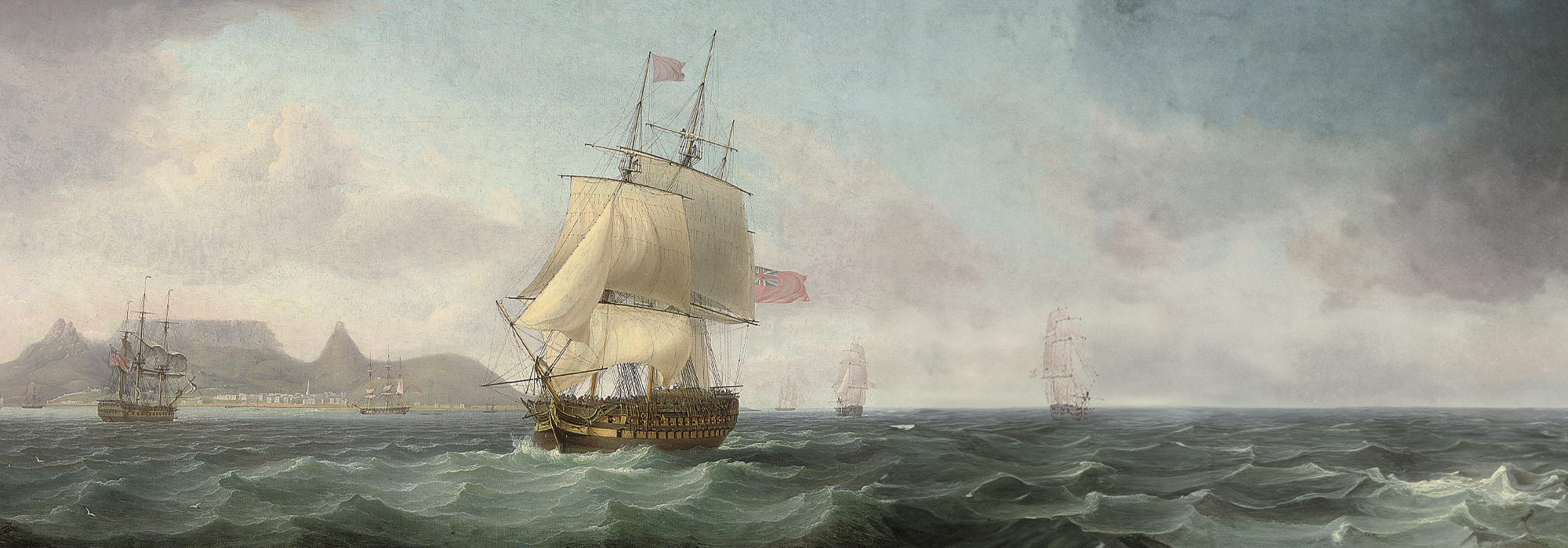 Illustration of The View of Cape Town, Table Bay