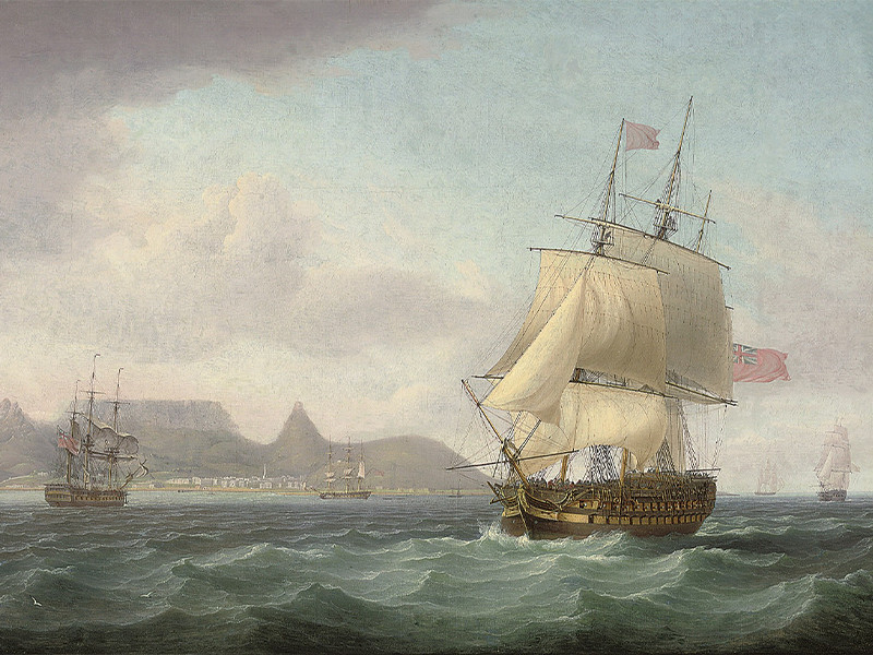 Illustration of The View of Cape Town, Table Bay