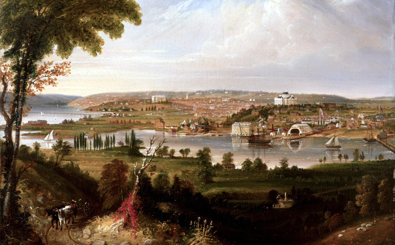 City of Washington from Beyond the Navy Yard, painting by George Cooke, 1833