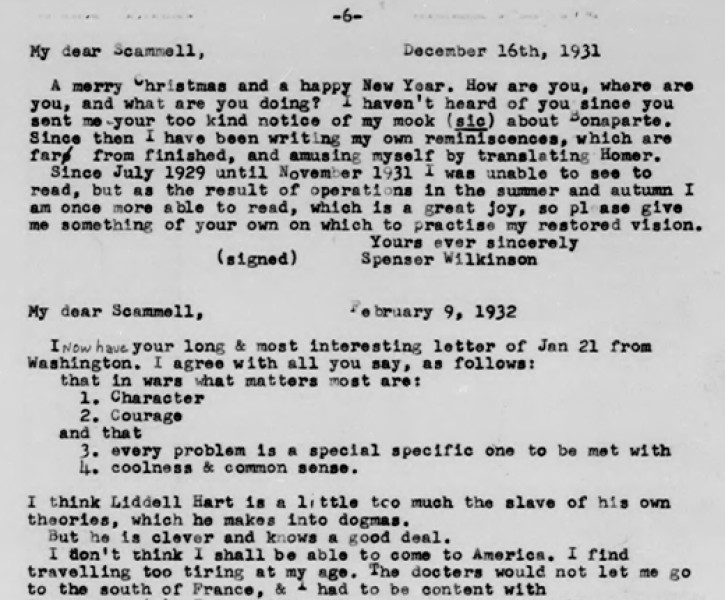 View document: Letters to Col. Scamwell U.S.A..