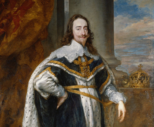 A painting of King Charles I by Anthony van Dyck.