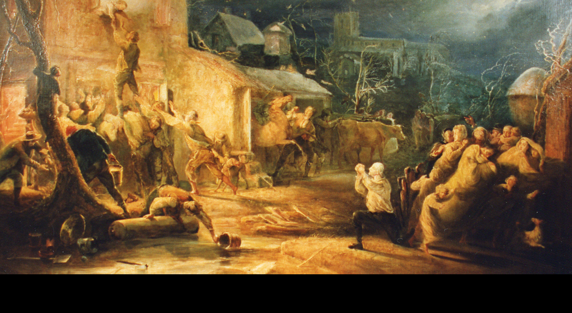 H. P. Parker's painting of Wesley's rescue.