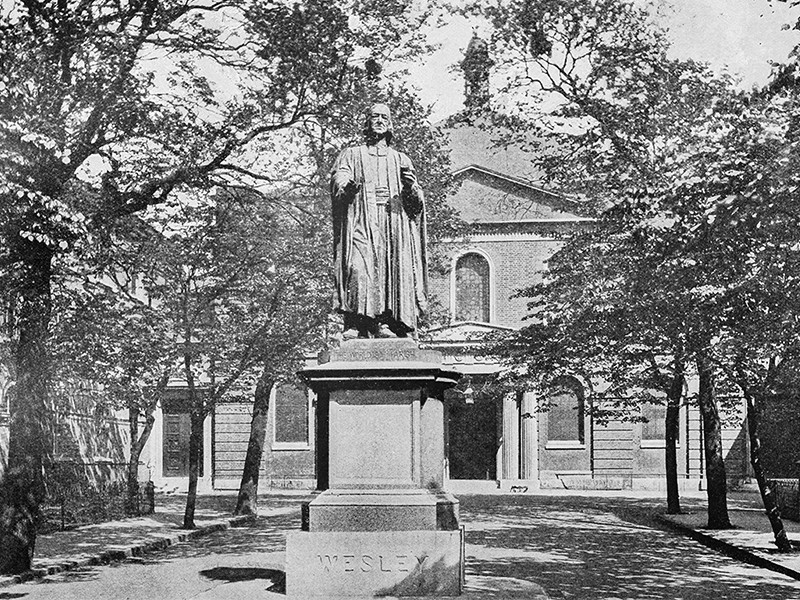 Statue of John Wesley.